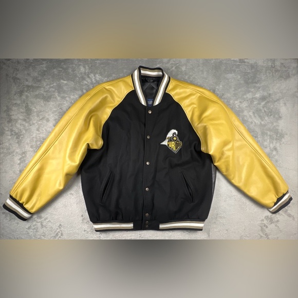 STEVE AND BARRY'S PURDUE BOILERMAKERS BOMBER JACKET MEN'S SIZE XLARGE